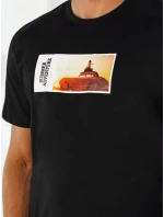 Pánské tričko s potiskem černé Dstreet RX5485