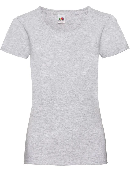 Fruit of the Loom Lady-Fit Valueweight T Dámské tričko 16.1372 heather grey Fruit of the Loom Lady-Fit Valueweight T Dámské tričko 16.1372 heather grey
