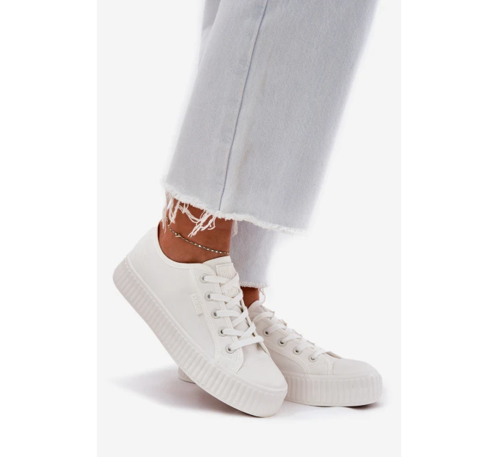 Dámské Textilní Tenisky Na Platformě Big Star model 21694349 Bílé - Big Star Shoes Dámské Textilní Tenisky Na Platformě Big Star model 21694349 Bílé - Big Star Shoes