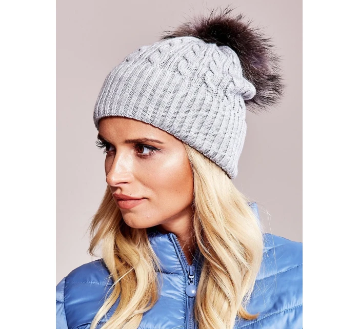 Dámská čepice AT CZ 173501 šedá