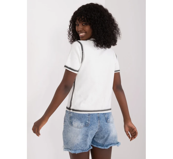 T shirt NM TS model 19662285 biały - FPrice T shirt NM TS model 19662285 biały - FPrice