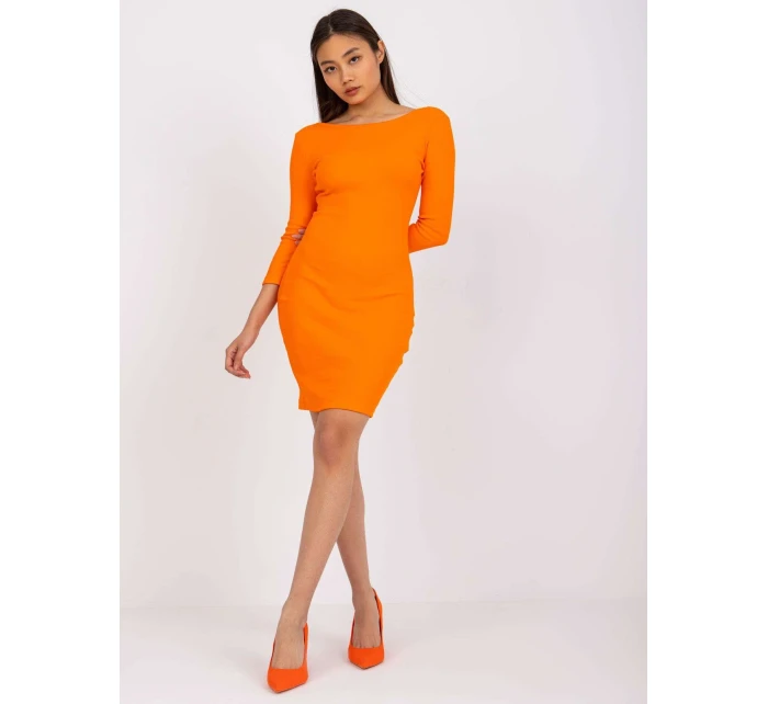 Šaty RV SK model 17050366 oranžová - FPrice Šaty RV SK model 17050366 oranžová - FPrice