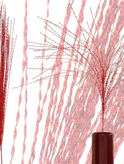 DEKORATIVNÍ VĚTEV 117CM ČERVENÁ