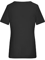 Daiber 8039 Dámské bio tričko s jemným žebrováním 02.8039 black Daiber 8039 Dámské bio tričko s jemným žebrováním 02.8039 black