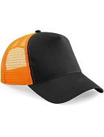 Beechfield B 640 5 panelová Trucker kšiltovka 53.0640 black/orange Beechfield B 640 5 panelová Trucker kšiltovka 53.0640 black/orange