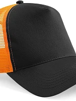 Beechfield B 640 5 panelová Trucker kšiltovka 53.0640 black/orange