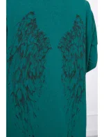 Mikina s potiskem model 21755704 zelená - K-Fashion