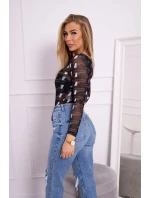 Halenkové body v černé barvě gunmetal Halenkové body v černé barvě gunmetal