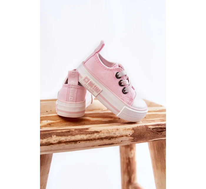 Dětské látkové tenisky BIG STAR KK374052 Růžová Dětské látkové tenisky BIG STAR KK374052 Růžová