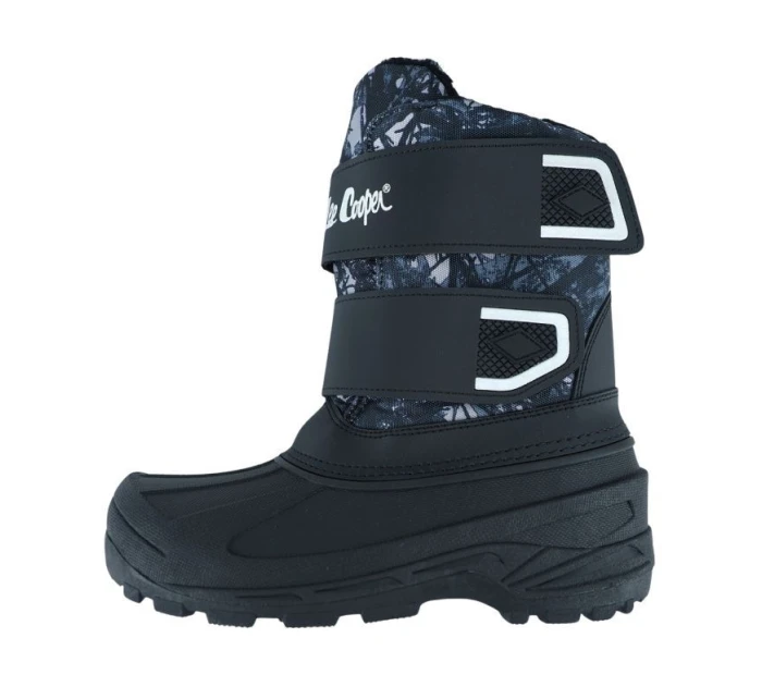 Dětské sněhové boty LCJ-25-10-3781K Černá s modrou - Lee Cooper Dětské sněhové boty LCJ-25-10-3781K Černá s modrou - Lee Cooper