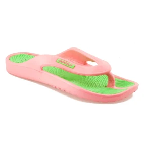 Růžové pohodlné žabky na léto