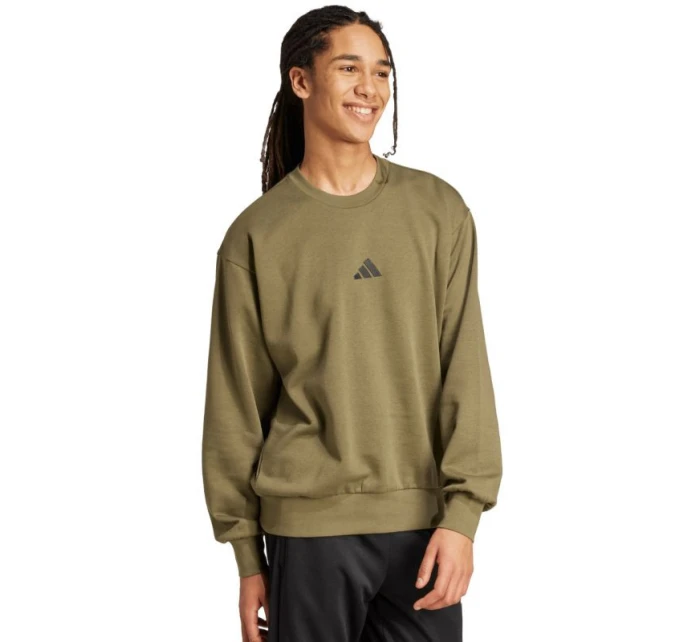 Pánská mikina Essentials Fleece olivová pánská model 21372691 - ADIDAS