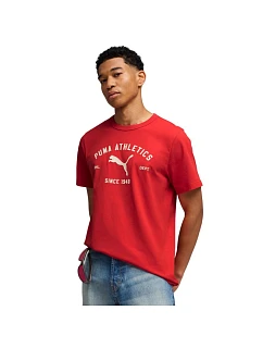 Pánské tričko Class Graphic Tee červené model 22068532 11 pánské - Puma