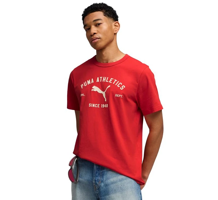 Pánské tričko Class Graphic Tee červené model 22068532 11 pánské - Puma Pánské tričko Class Graphic Tee červené model 22068532 11 pánské - Puma
