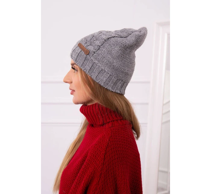 Fleecová čepice Ula K271 šedá Fleecová čepice Ula K271 šedá