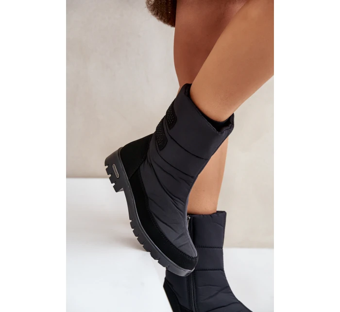 Dámské Sněhule Na Zip Progress PROGJ-21-16 Černé Dámské Sněhule Na Zip Progress PROGJ-21-16 Černé