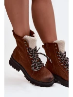 Dámské trekové boty z eko kůže Camel model 21744744 - Boto Dámské trekové boty z eko kůže Camel model 21744744 - Boto