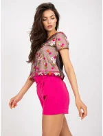 Halenka LK BZ model 17385008 černá a růžová - FPrice