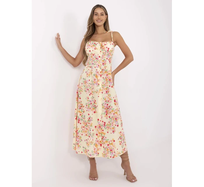 Sukienka MI SK  jasny żółty model 21124385 - FPrice