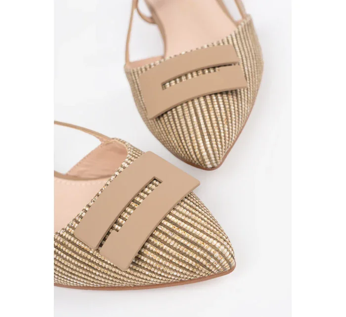 Originální  lodičky dámské Taupe bez podpatku