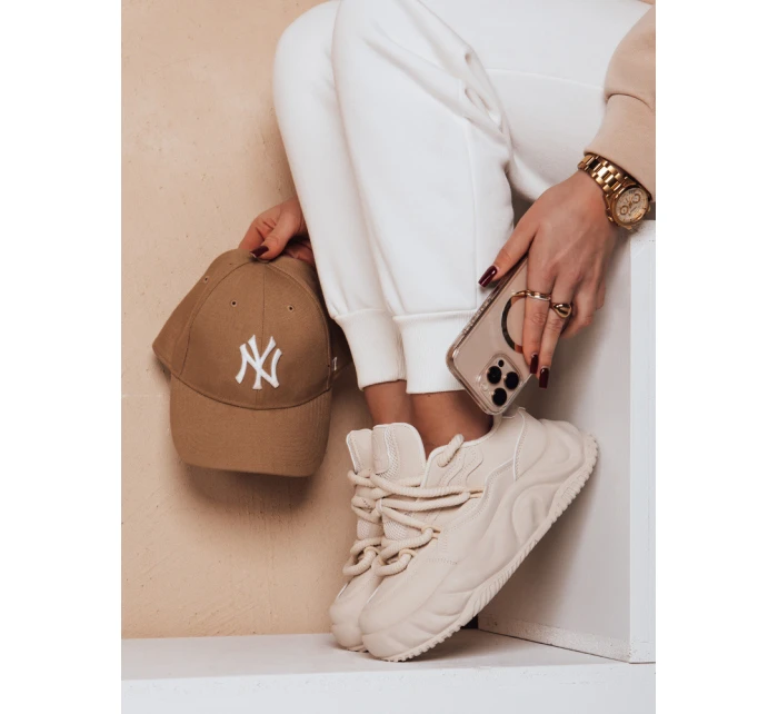 Dámské tenisky na platformě LALANDRA beige FashionStreet ZY0684 Dámské tenisky na platformě LALANDRA beige FashionStreet ZY0684