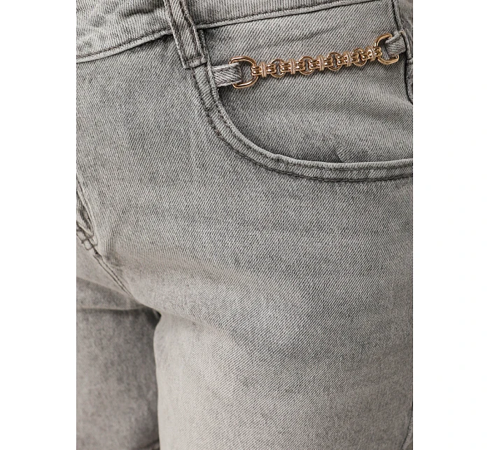 Dámské džínové šortky šedé FashionStreet SY0495