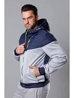 pánská sportovní bunda z různých spojených materiálů model 18347845 - J.STYLE pánská sportovní bunda z různých spojených materiálů model 18347845 - J.STYLE