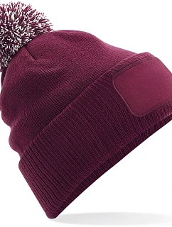 Beechfield B 443 Pletená čepice Snowstar® 53.0443 burgundy/off white