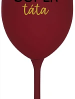 SUPER TÁTA - bordo sklenice na víno 350 ml