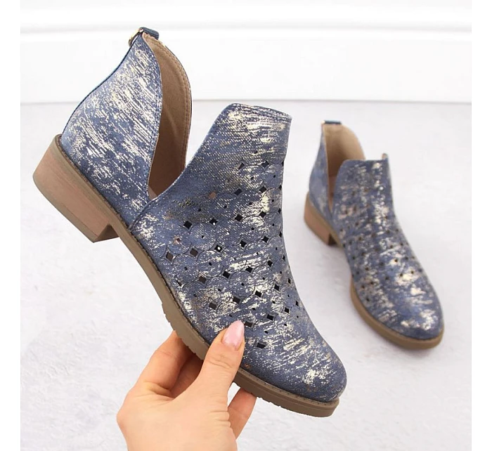 Dámské boty W  modré M.Daszynski model 22106355 - SWEET SHOES