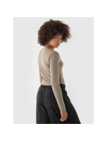 Dámské hladké tričko s dlouhým rukávem model 21431878 - 4F Dámské hladké tričko s dlouhým rukávem model 21431878 - 4F