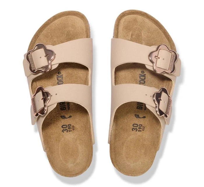 Žabky Birkenstock ARIZONA FLOWER BUCKLE KIDS 1030439 SANDCASTLE (standardní šířka) Žabky Birkenstock ARIZONA FLOWER BUCKLE KIDS 1030439 SANDCASTLE (standardní šířka)