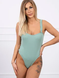 Body bez ramínek tmavě mátové