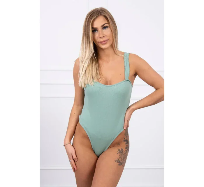 Body bez ramínek tmavě mátové