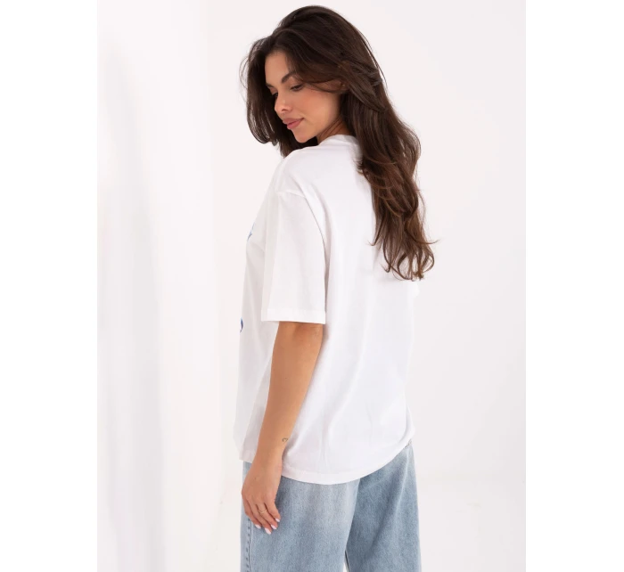 T shirt model 21378820 biało niebieski - FPrice