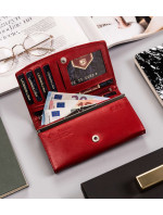 Dámské peněženky Kožená peněženka Peterson PTN RD 31 GCL červená