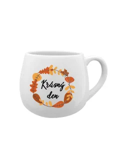 KRÁSNÝ DEN (PODZIM) - bílý keramický hrníček 300 ml