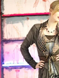 Šaty s dlouhým rukávem R3395 - Roberto Naldi