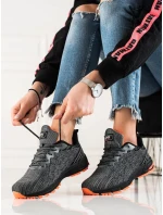 Pěkné tenisky černé dámské bez podpatku Pěkné tenisky černé dámské bez podpatku