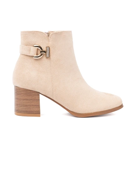 Trendy dámské kotníčkové boty Jasnobeżowy Obcas Trendy dámské kotníčkové boty Jasnobeżowy Obcas