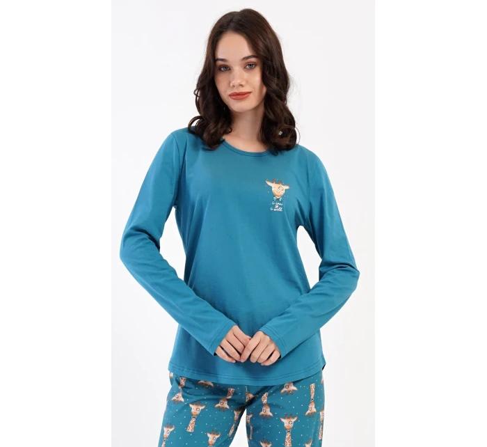 Dámské pyžamo dlouhé Malá žirafa