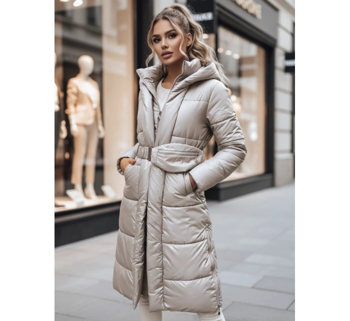 Dámský kabát béžový Dstreet model 21965785 - FashionStreet