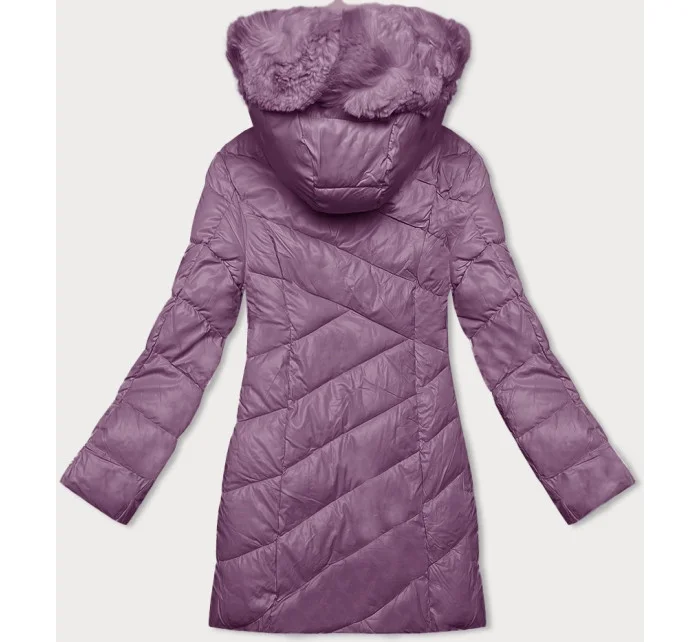 Fialová dámská zimní bunda s kapucí model 21247207 - Z-DESIGN