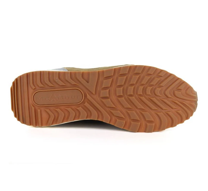 Pánská khaki kožená sportovní polobotka model 22116063 - McArthur