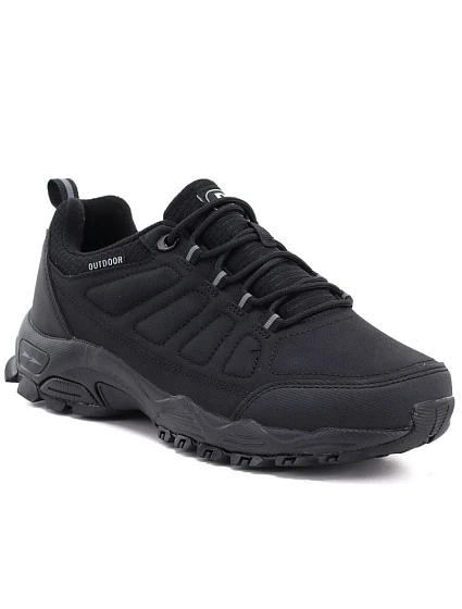 Černé sportovní trekové polobotky DK 17113 Černé sportovní trekové polobotky DK 17113