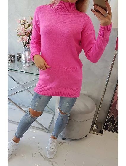 model 18745564 svetr růžový - K-Fashion model 18745564 svetr růžový - K-Fashion