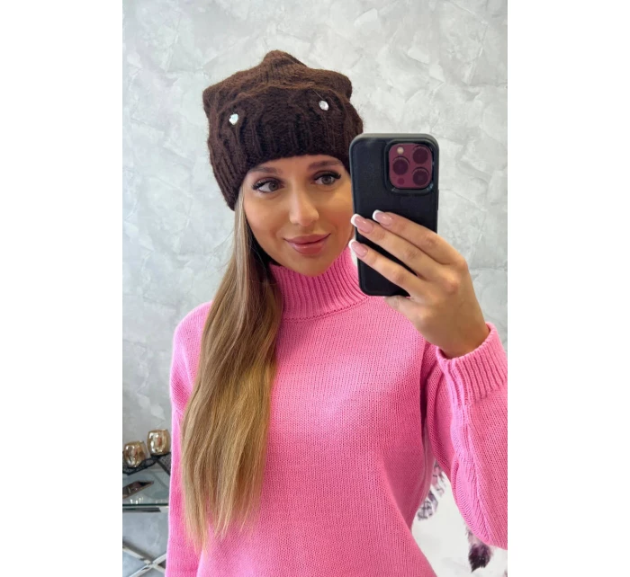 Dámská čepice Ramona K383 hnědá Dámská čepice Ramona K383 hnědá