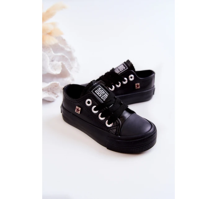 Dětské Kožené Tenisky BIG STAR model 21579713 Černá - Big Star Shoes