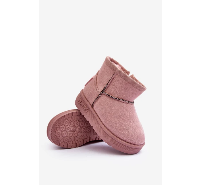 Dívčí Sněhové Boty S Kožešinou S Růžový Betty model 21637269 - Big Star Shoes Dívčí Sněhové Boty S Kožešinou S Růžový Betty model 21637269 - Big Star Shoes