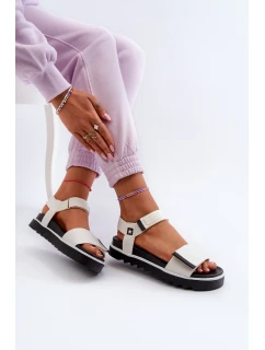 Dámské sandály na platformě Big Star model 21655484 Bílé - Big Star Shoes